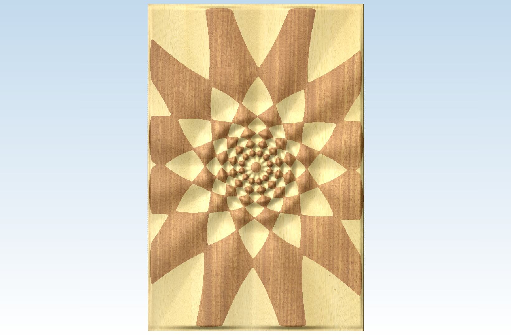 Relief panel for Artcam Voratinkliai 3D model_2