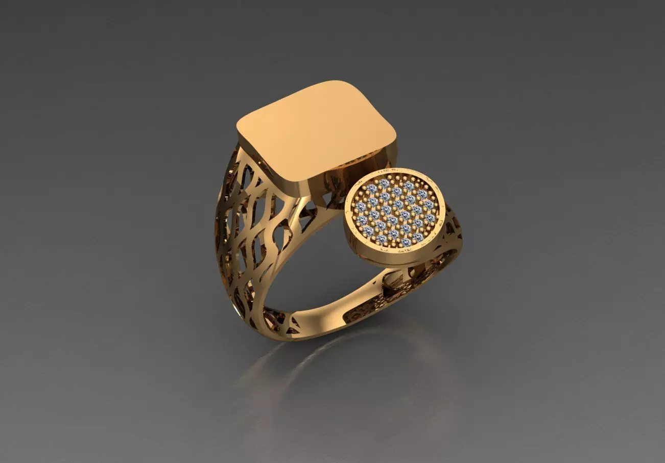 Ready Women Ring STL 3D Models  3D print model_0
