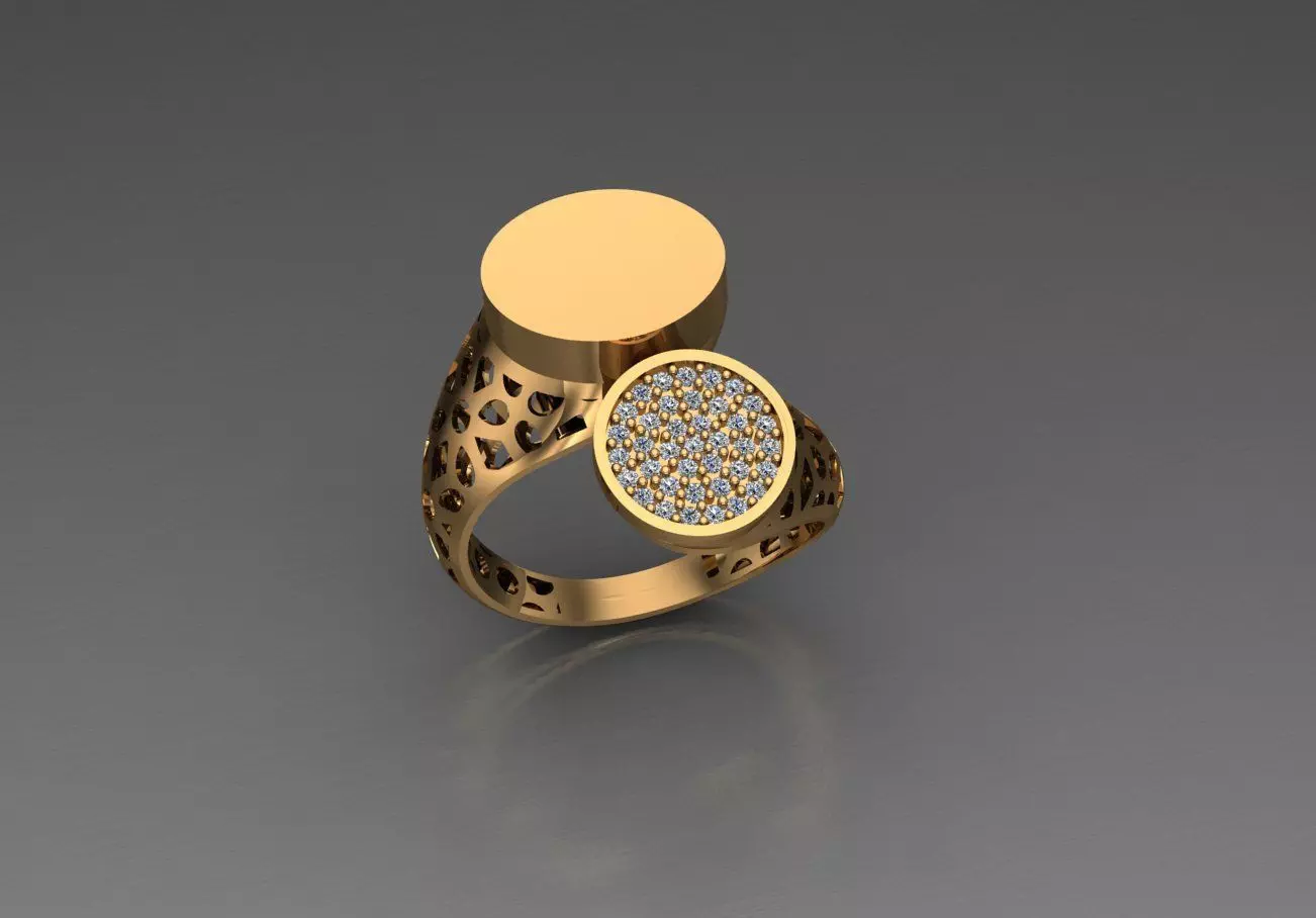 Ready Women Ring STL 3D Models  3D print model_0
