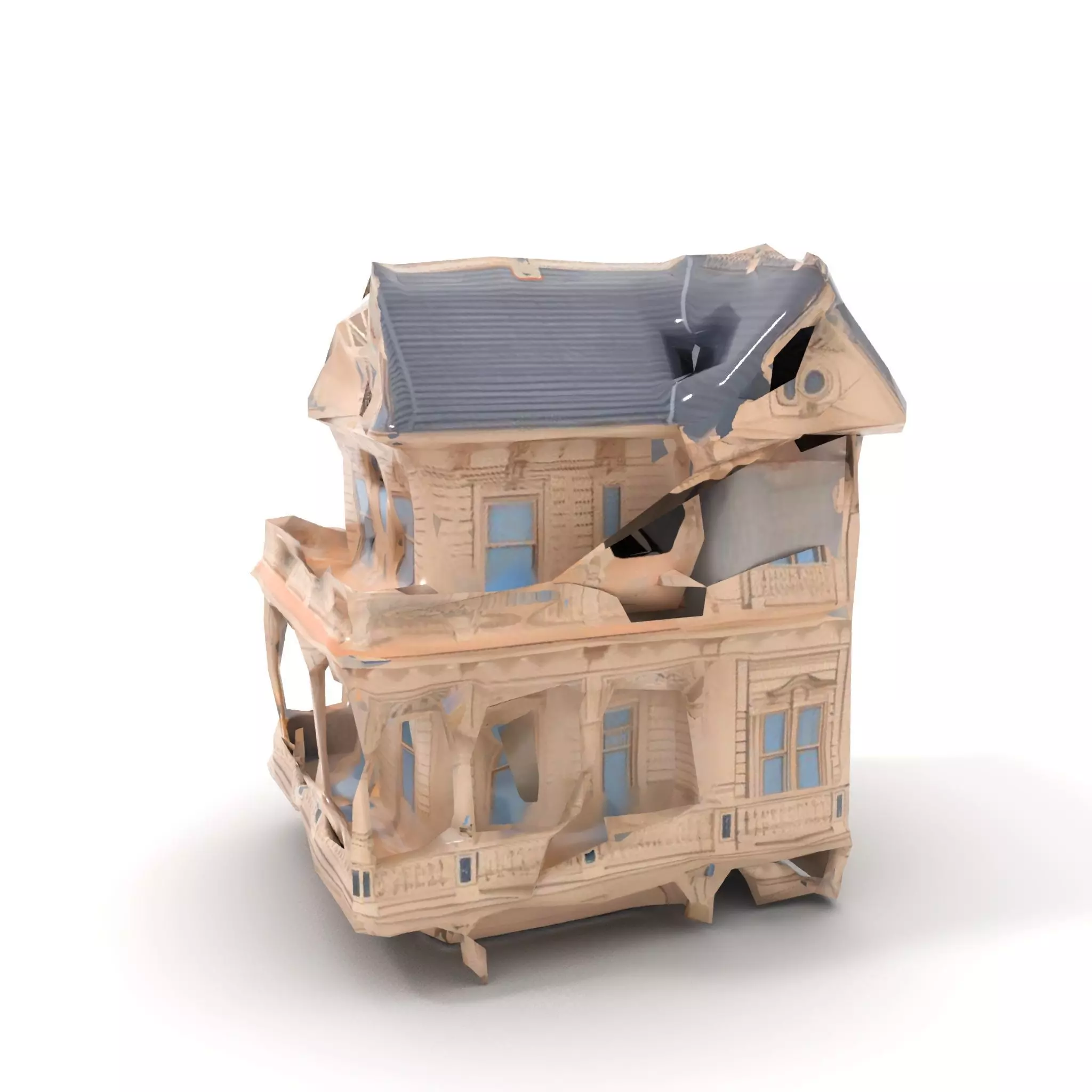 Victorian Vintage Mansion model pack Low-poly 3D model_8