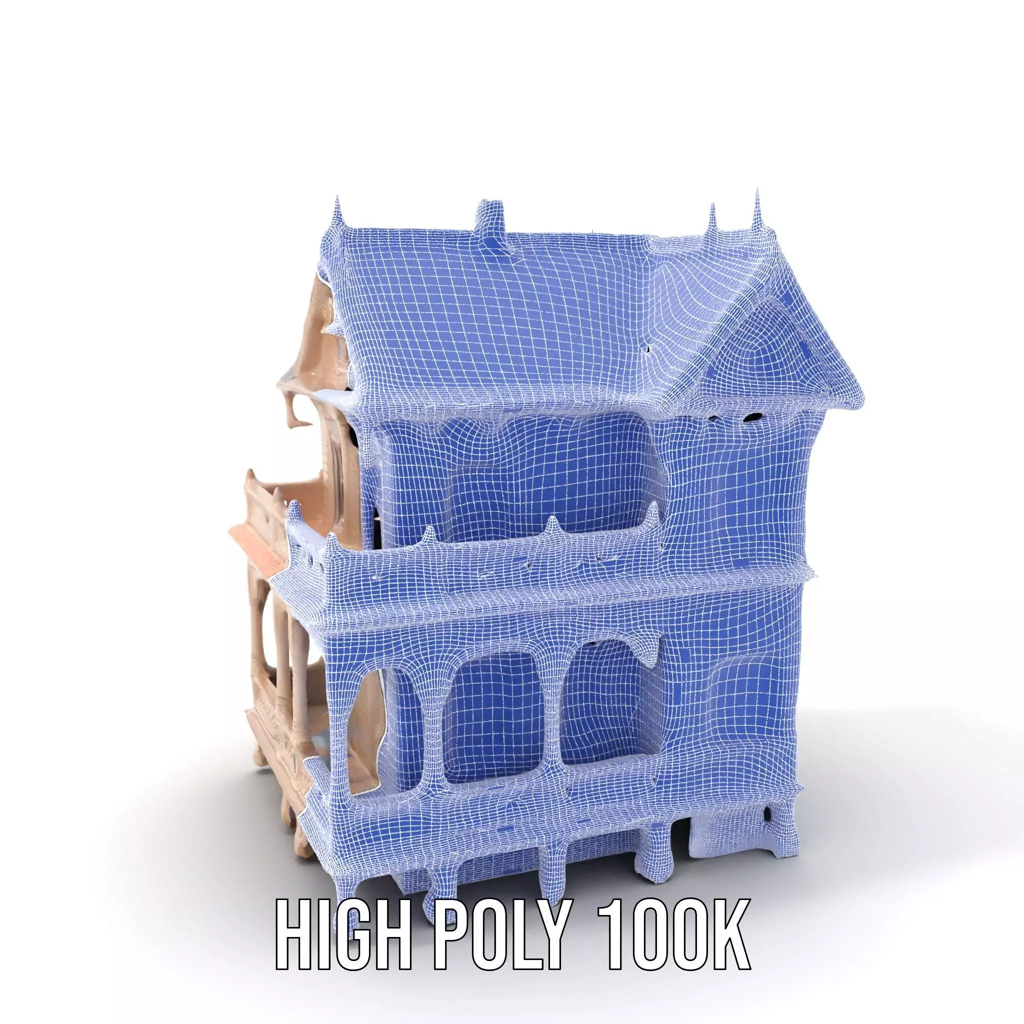Victorian Vintage Mansion model pack Low-poly 3D model_5