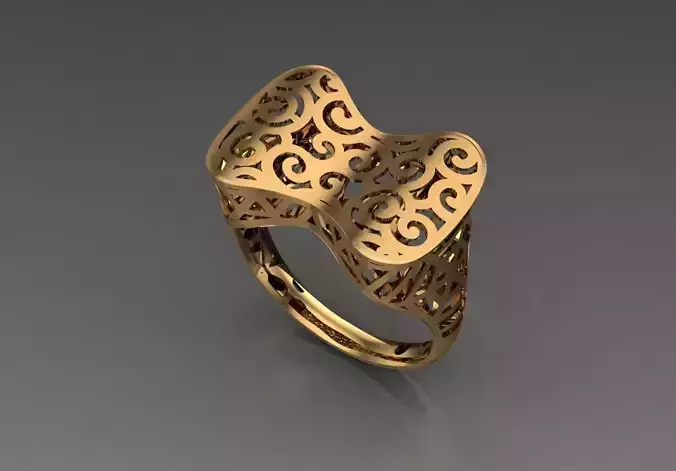Ready Women Ring STL 3D Models  3D print model