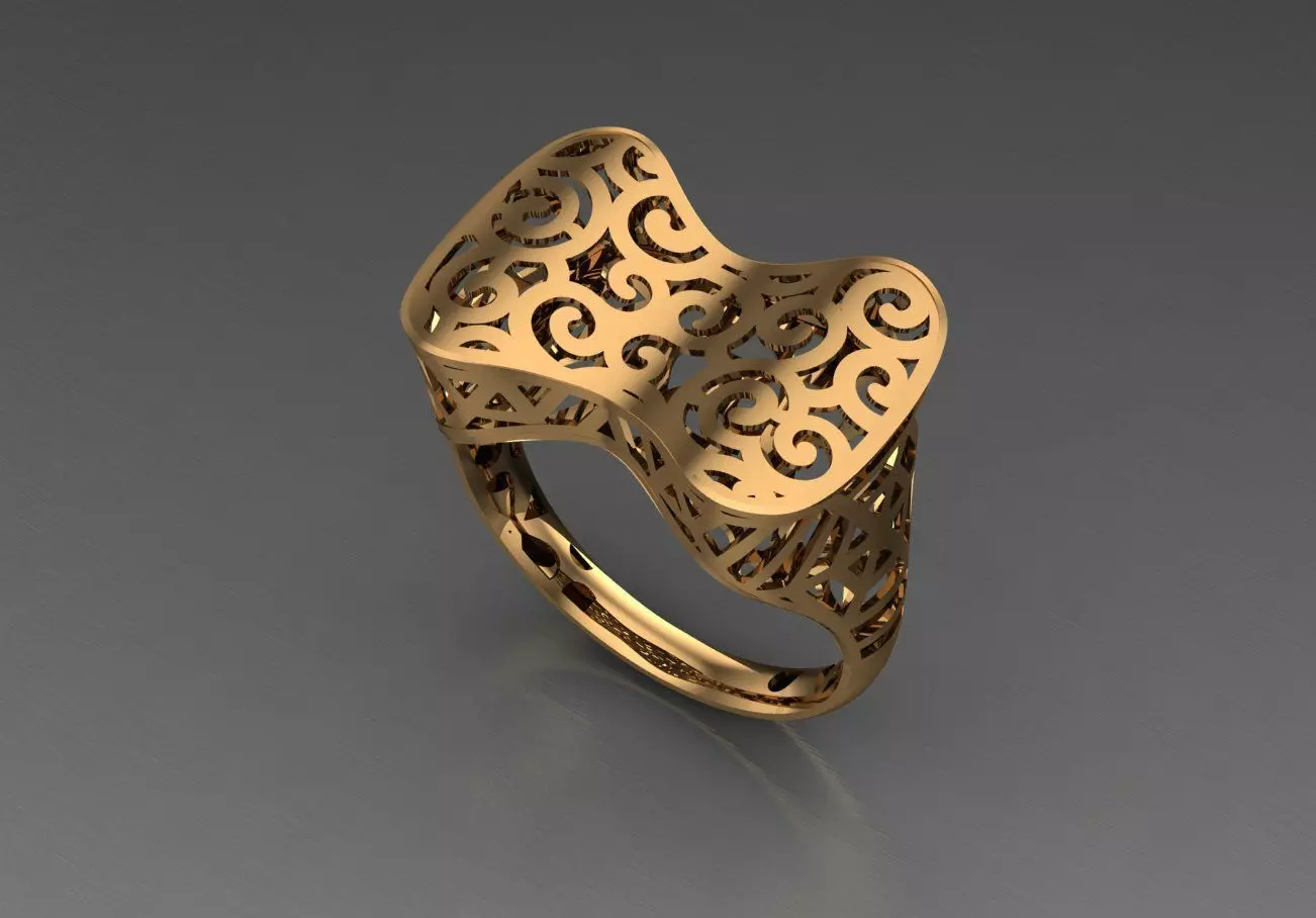 Ready Women Ring STL 3D Models  3D print model_0