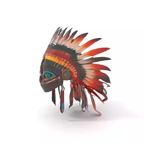 Colorful Tribal Headdress model pack