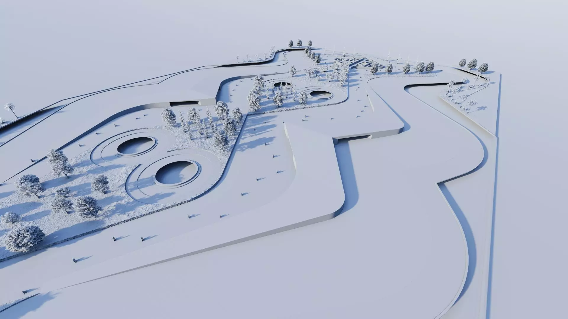 public park-Private Park Landscape 3D model_11