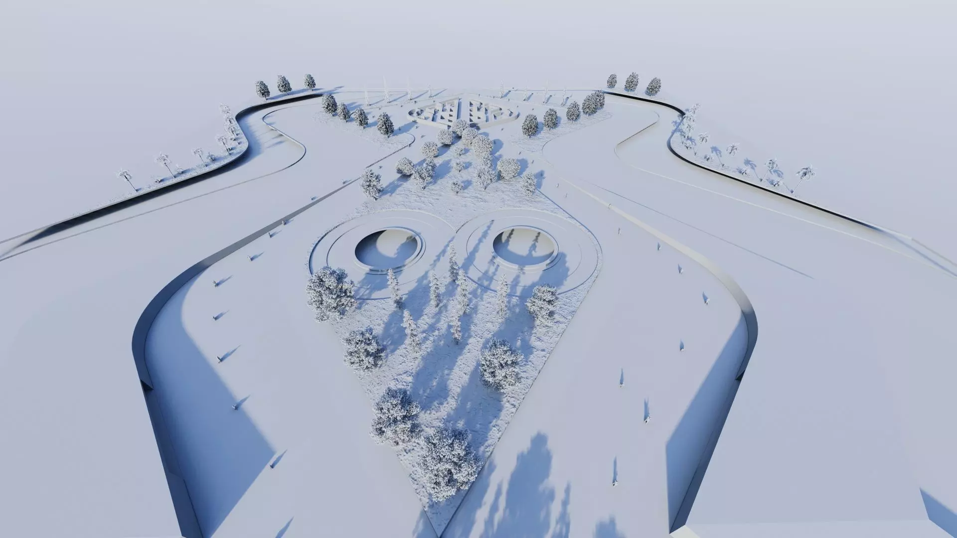 public park-Private Park Landscape 3D model_19