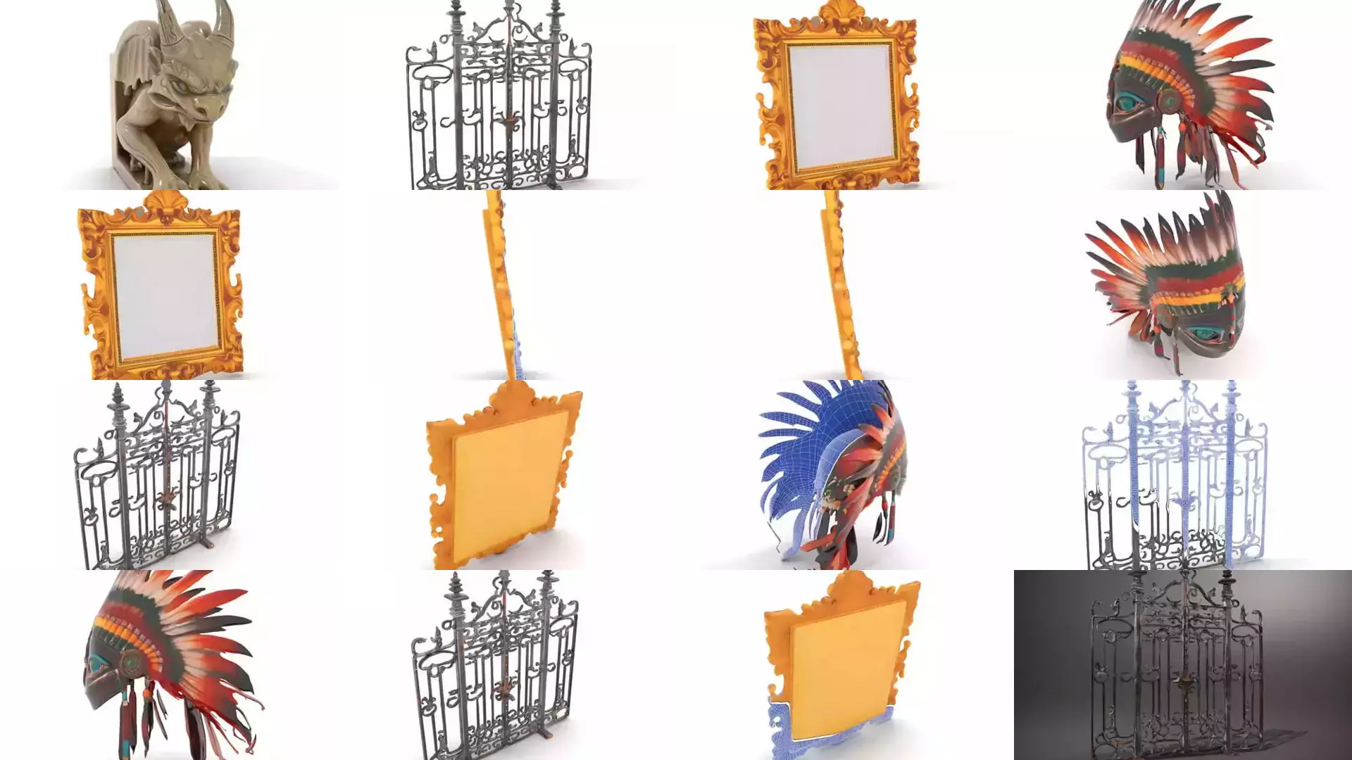 Eclectic Heritage Models Pack  3D Model Collection_27