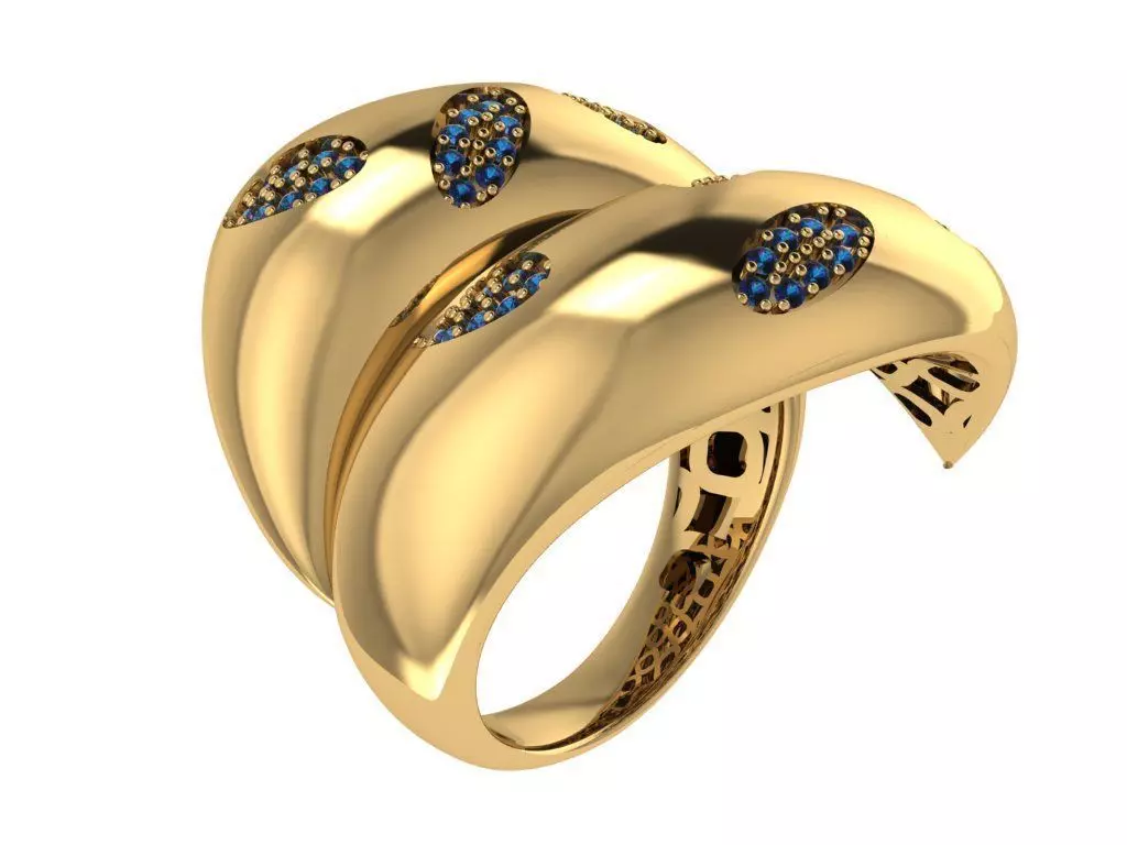 Ready Women Ring STL 3D Models  3D print model_0