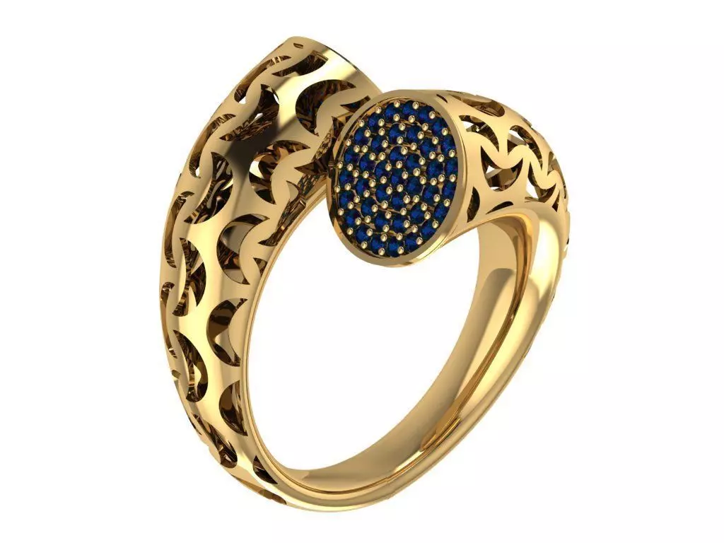 Ready Women Ring STL 3D Models  3D print model_0