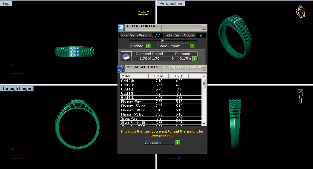 Mens Ring Render 3dm STL OBJ FBX Details 3D print model_3