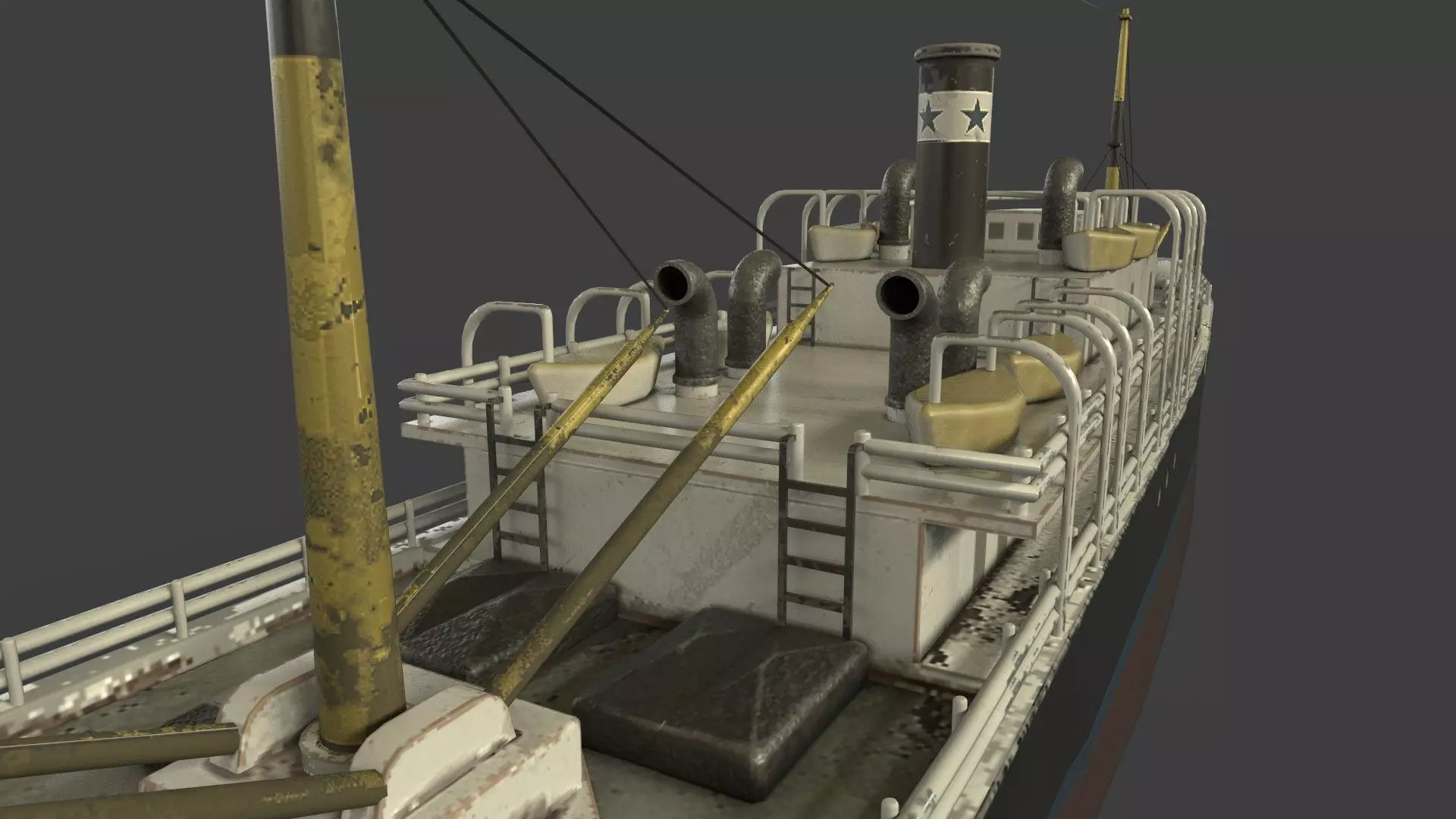 Varitime Vessels  The Historic Ship Amiral Latouche Treville Low-poly 3D model_7