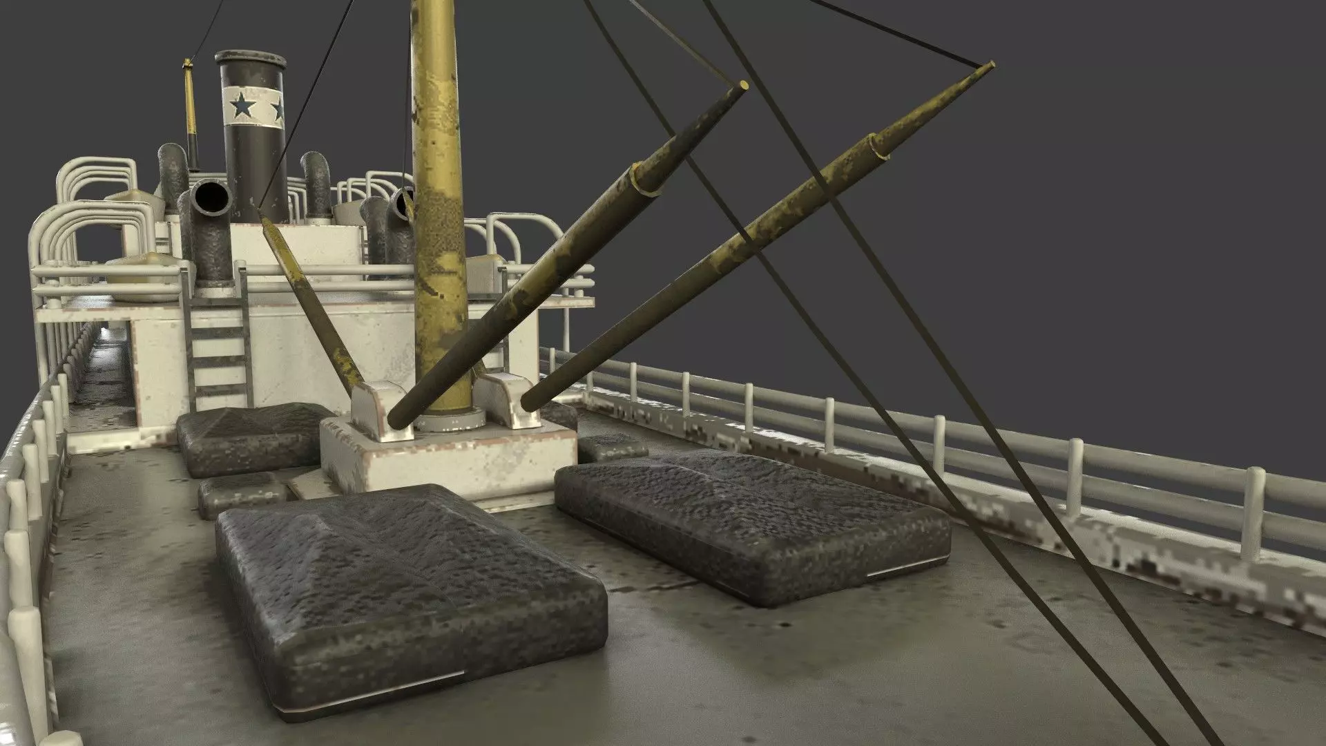 Varitime Vessels  The Historic Ship Amiral Latouche Treville Low-poly 3D model_8