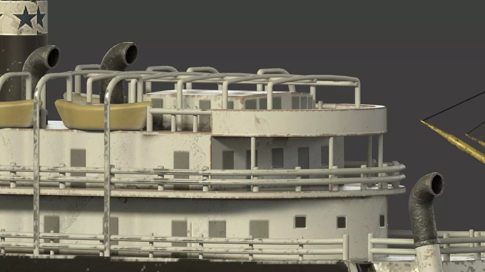 Varitime Vessels  The Historic Ship Amiral Latouche Treville Low-poly 3D model_6