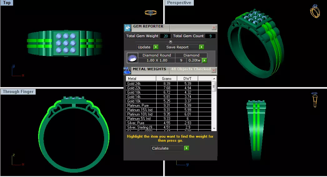 Mens Ring Render 3dm STL OBJ FBX Details 3D print model_3