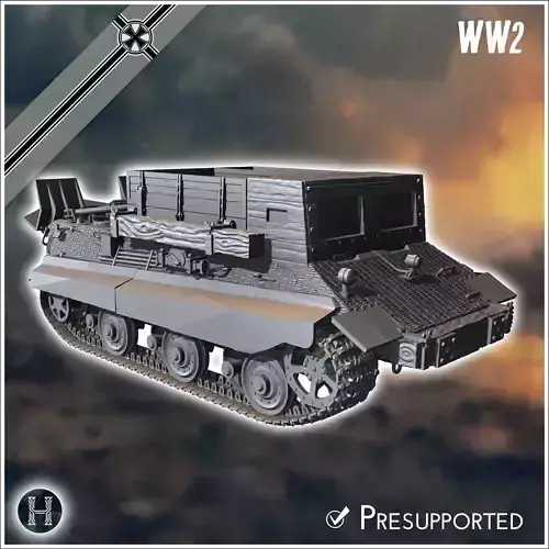 Bergepanzer E-50 Entwicklung  - Germany Eastern Western Berlin W 3D print model