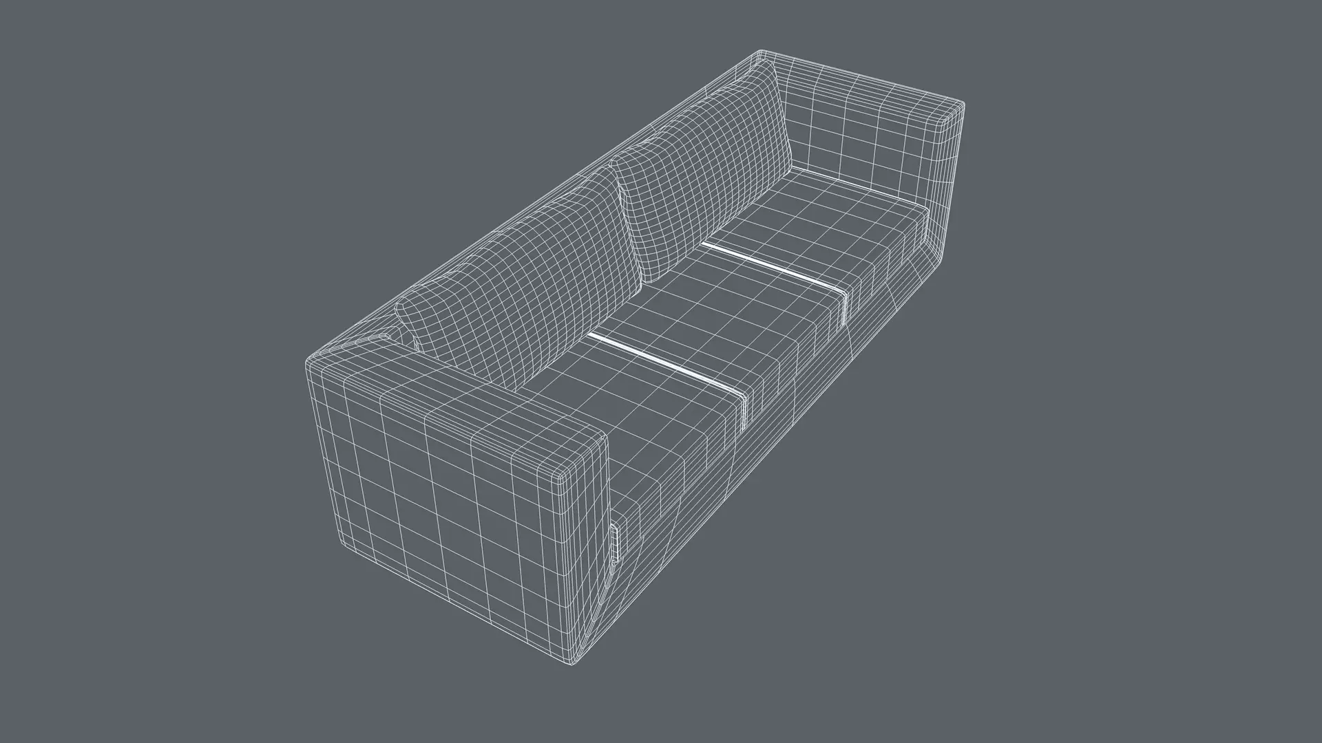 3 Seater Sofa 3D model_10