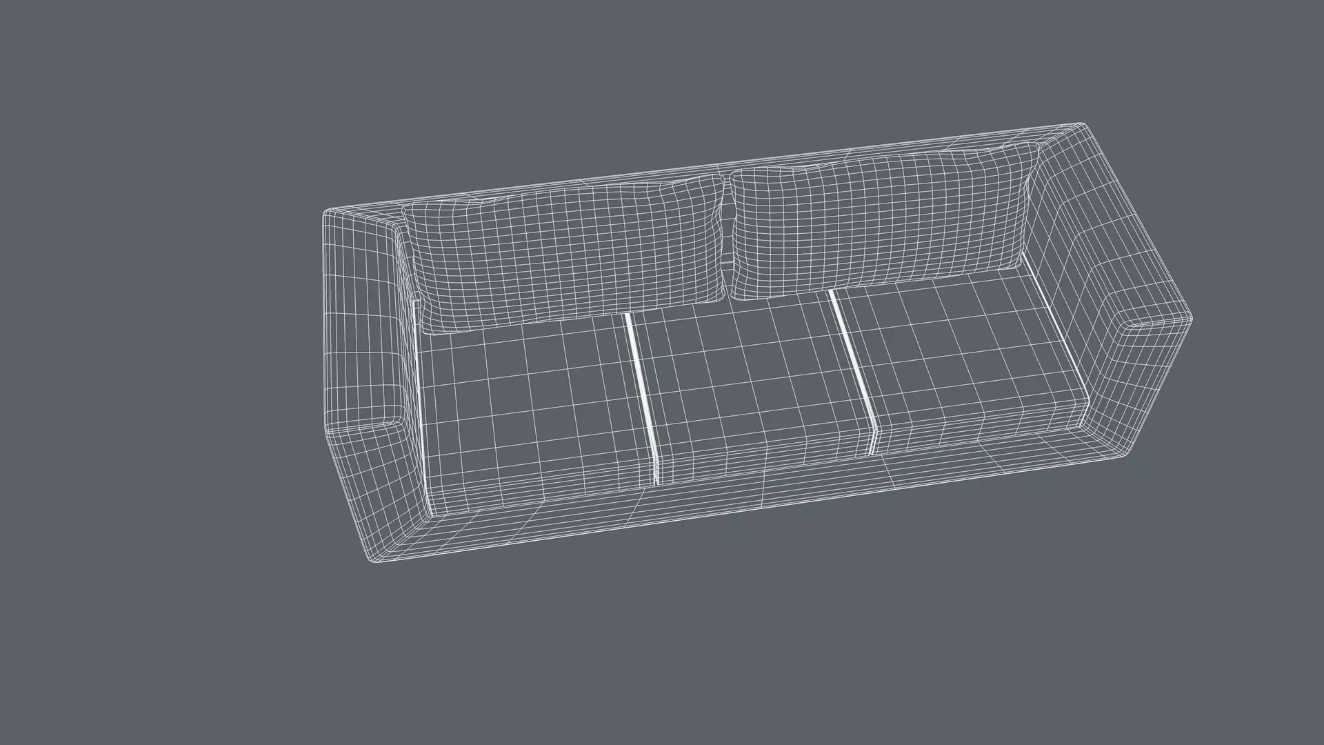 3 Seater Sofa 3D model_12
