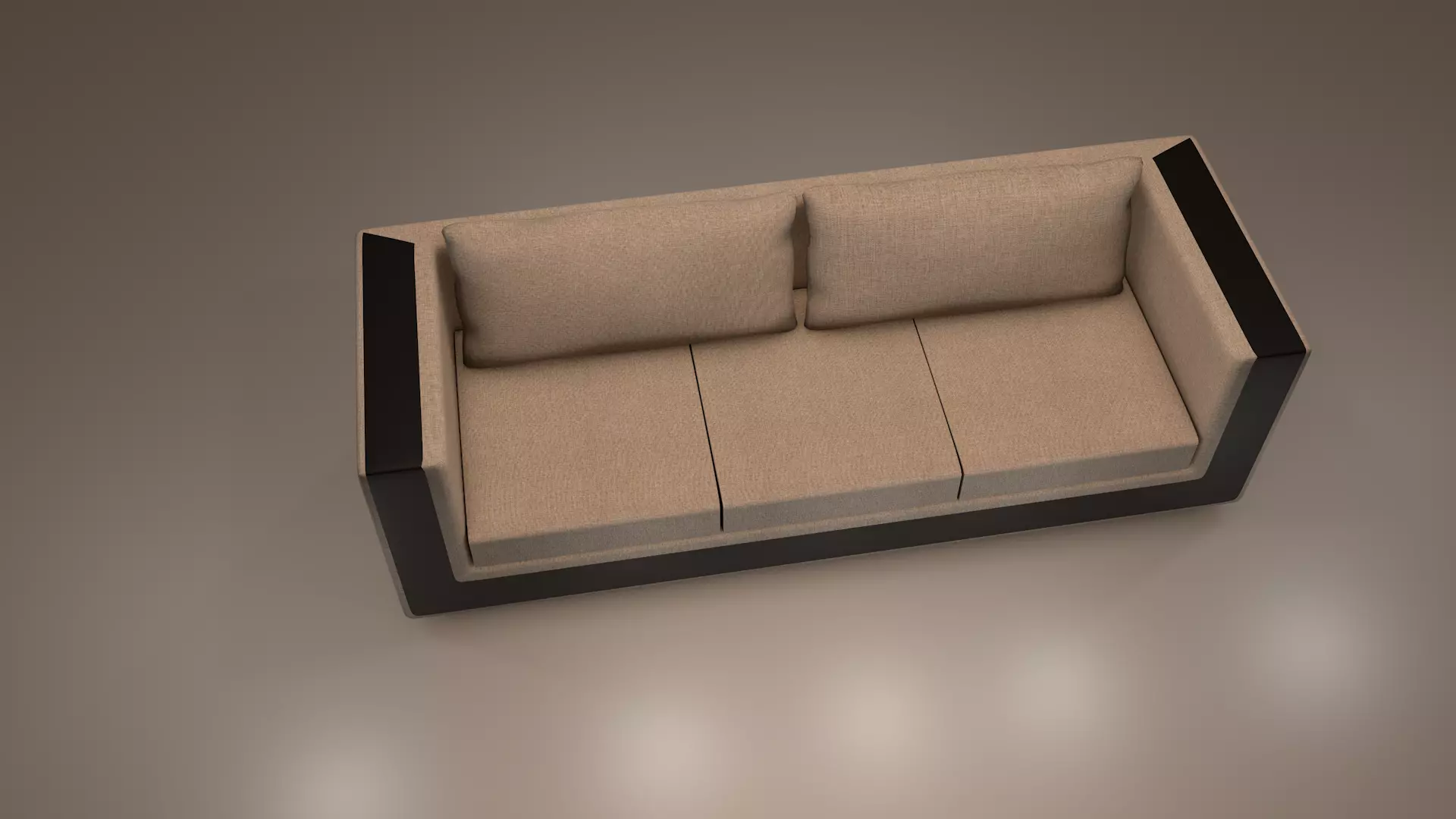 3 Seater Sofa 3D model_4