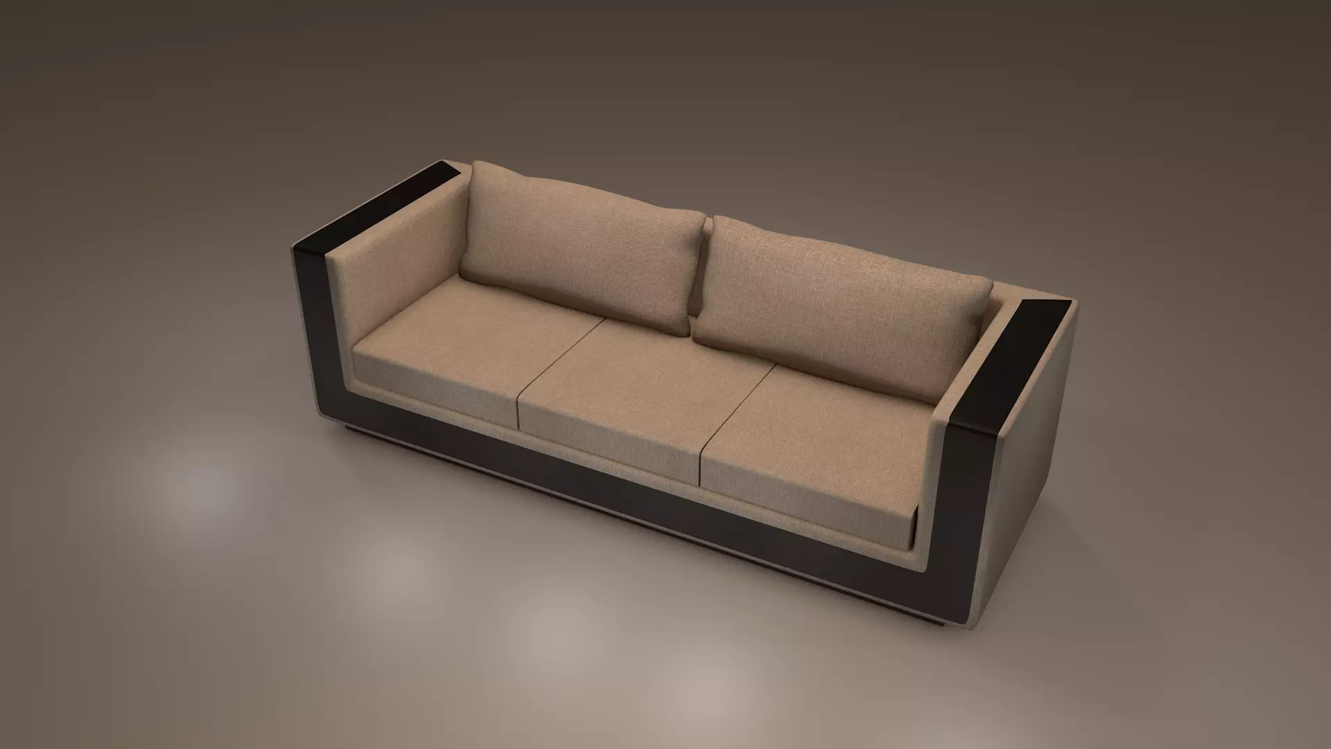 3 Seater Sofa 3D model_7
