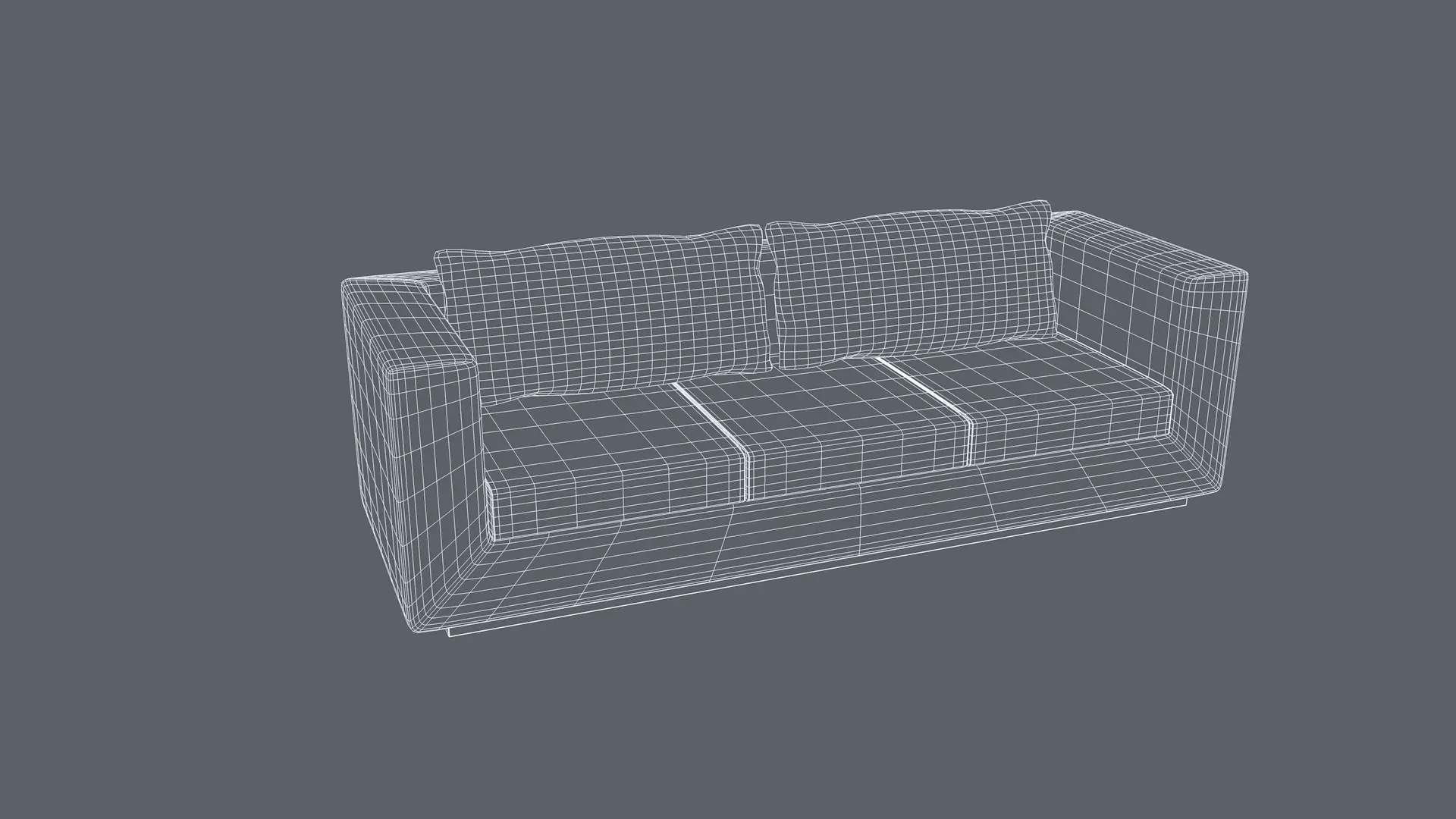 3 Seater Sofa 3D model_13