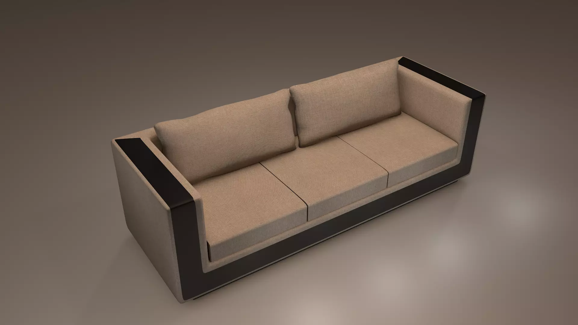 3 Seater Sofa 3D model_1