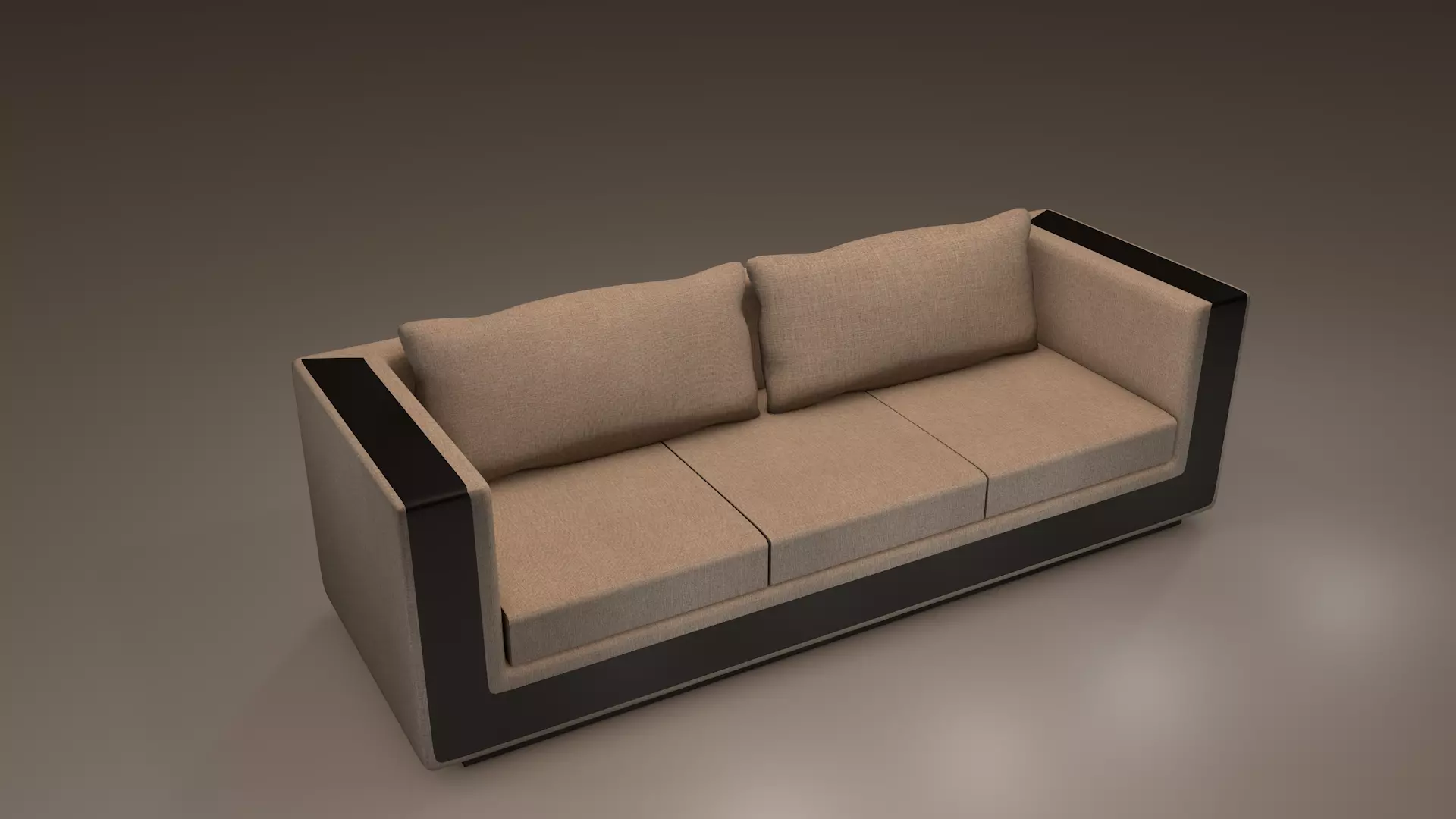 3 Seater Sofa 3D model_0