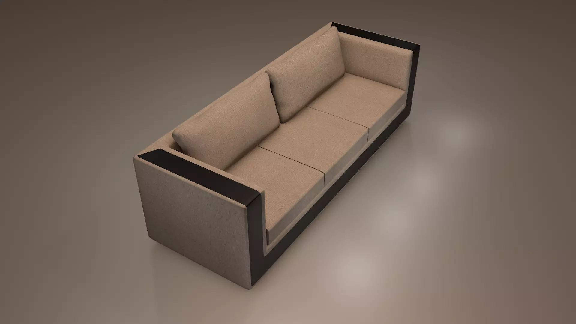 3 Seater Sofa 3D model_2