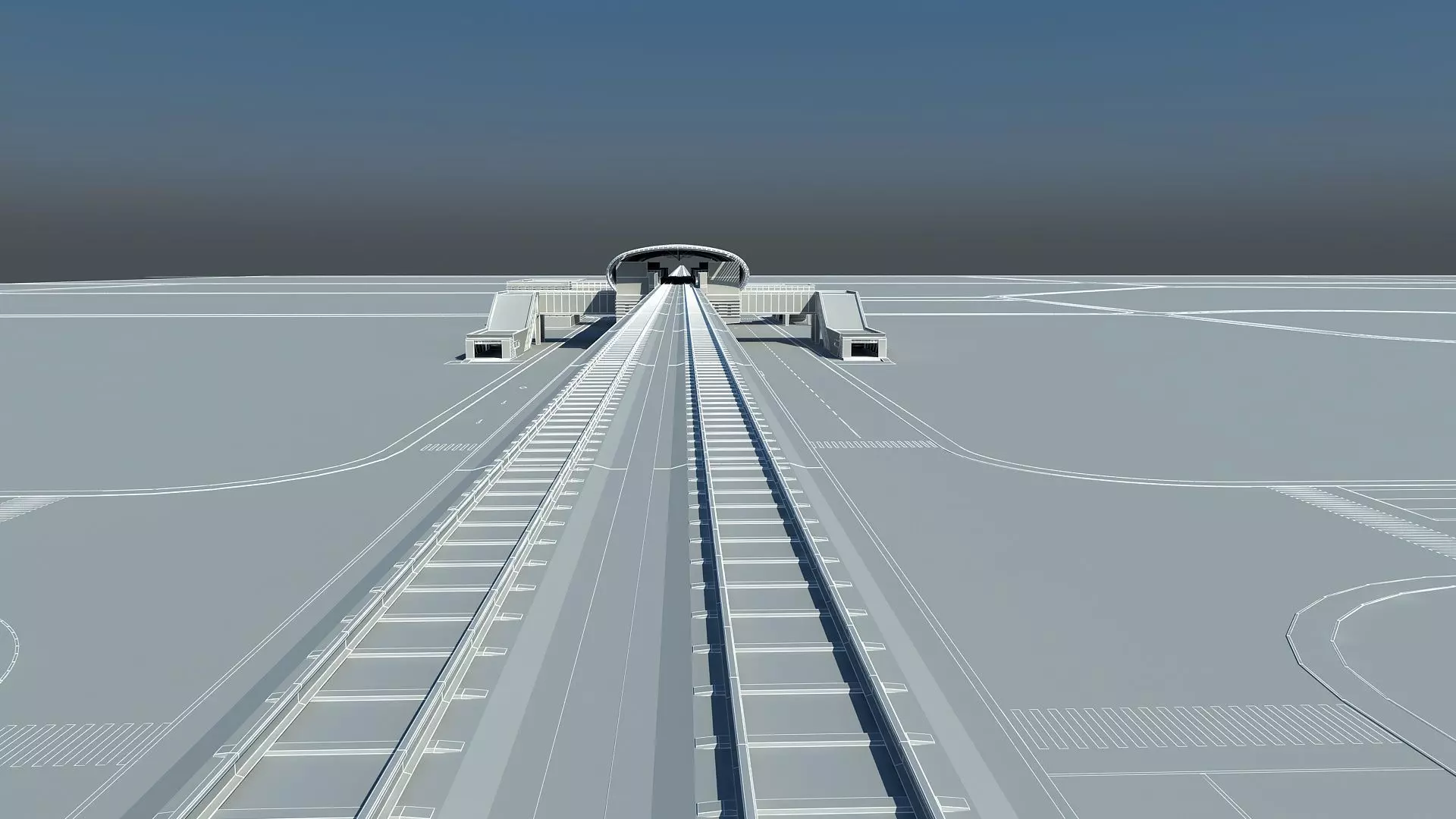 Light Rail Station 2 3D model_17