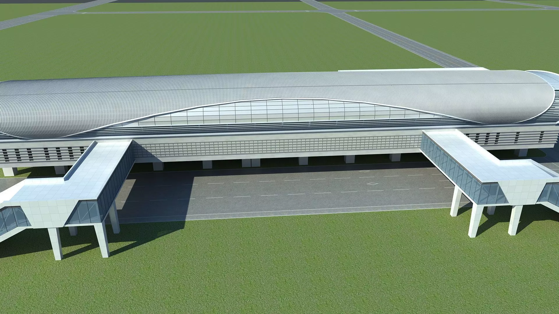 Light Rail Station 2 3D model_5