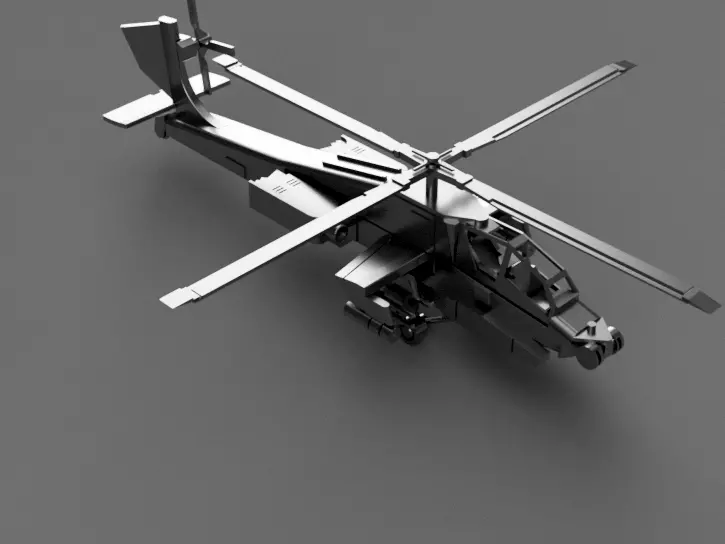 toy attack helicopter 3D print model_2