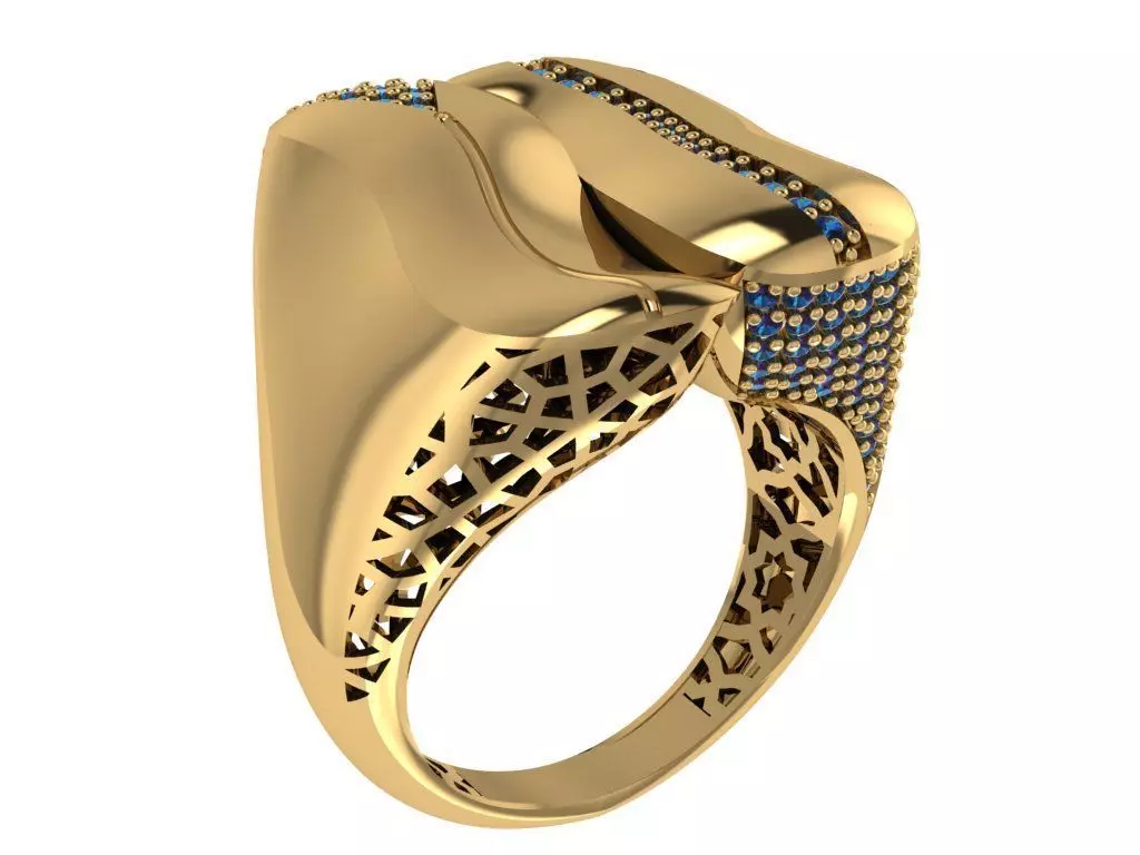 Ready Women Ring STL 3D Models 3D print model_0