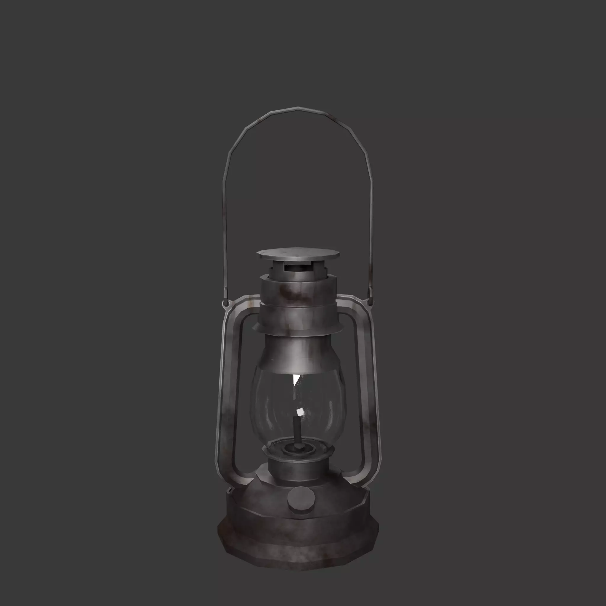 Lantern Set Low-poly 3D model_1