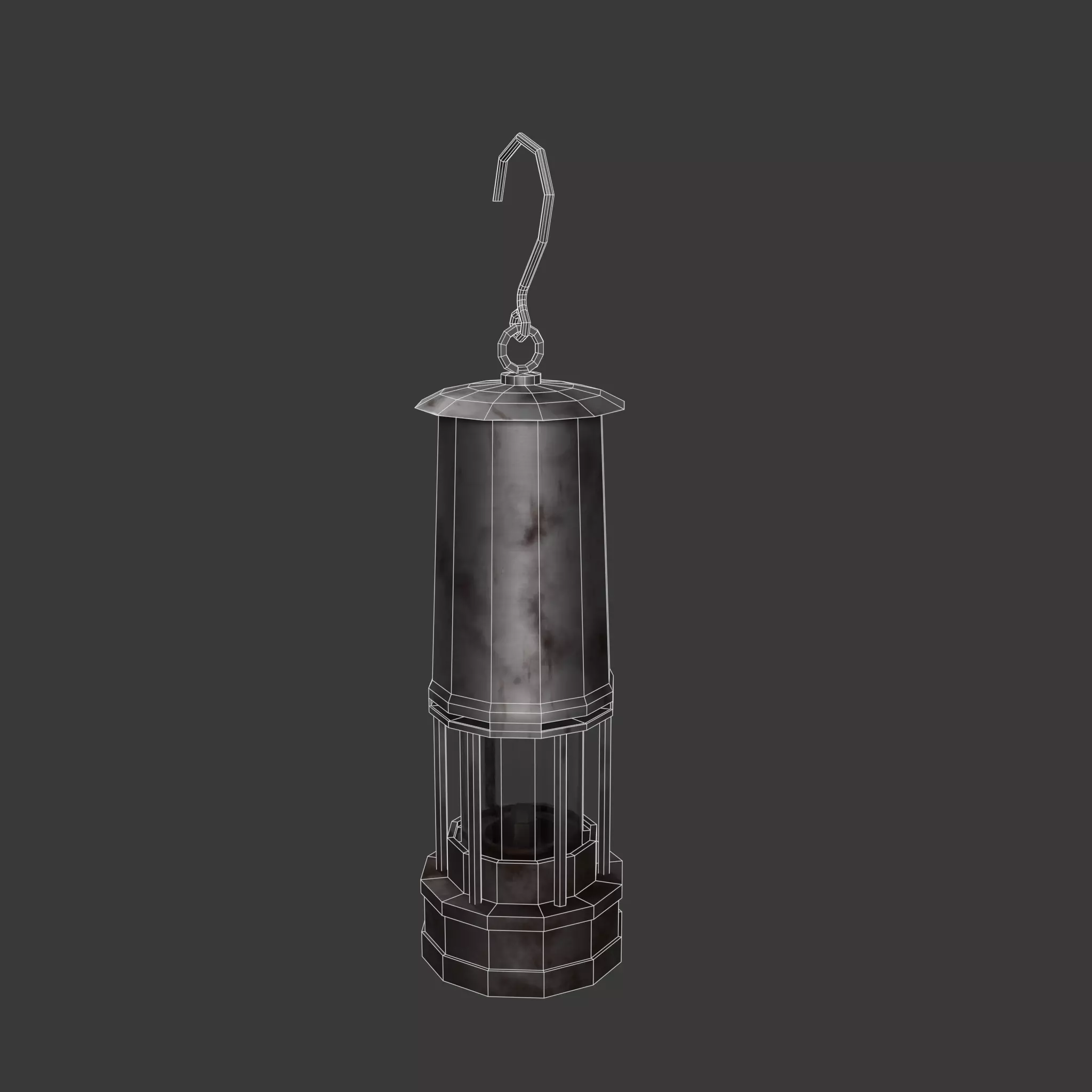 Lantern Set Low-poly 3D model_14