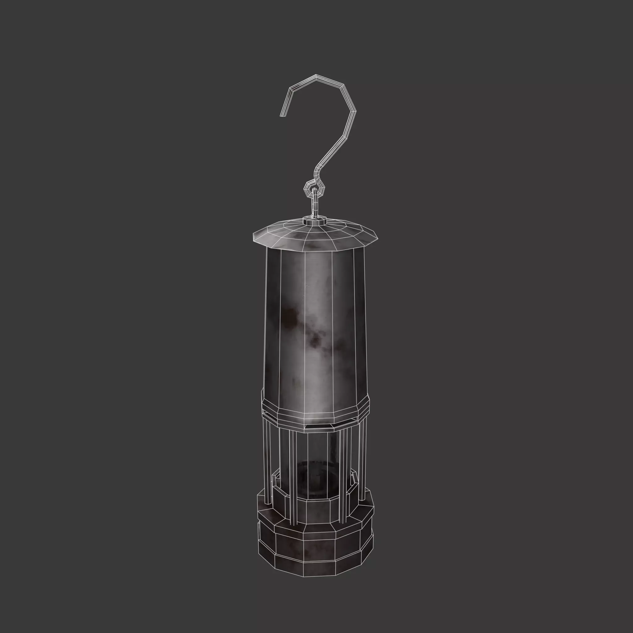Lantern Set Low-poly 3D model_12