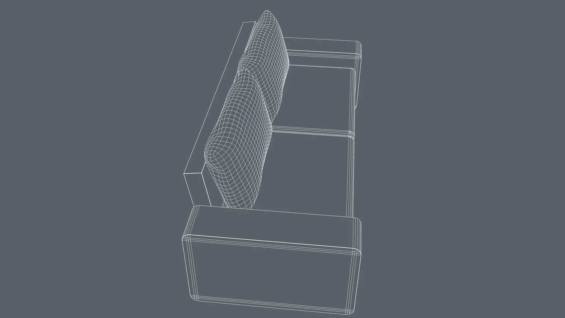 2 Seater Sofa 3D model_13