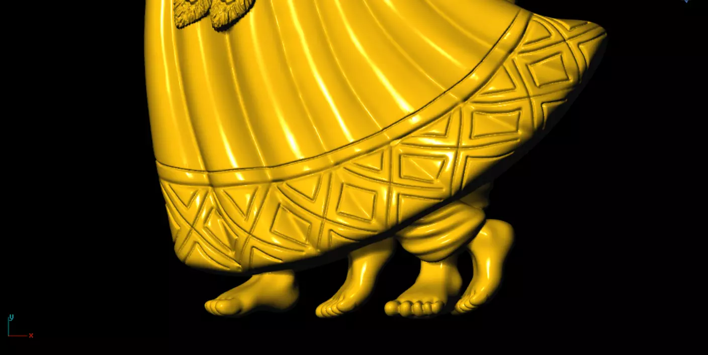 radha krishna 3d printed model 3D print model_8