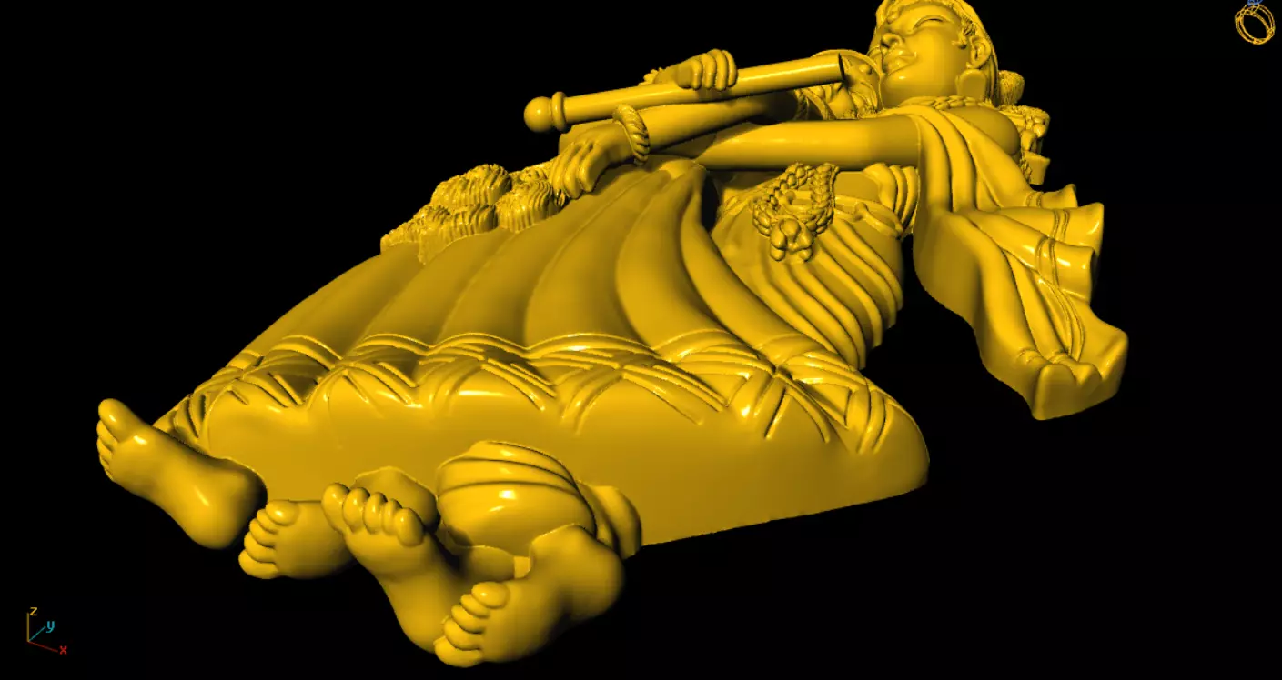 radha krishna 3d printed model 3D print model_12