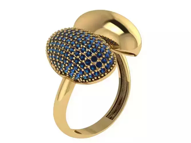 Ready Women Ring STL 3D Models  3D print model