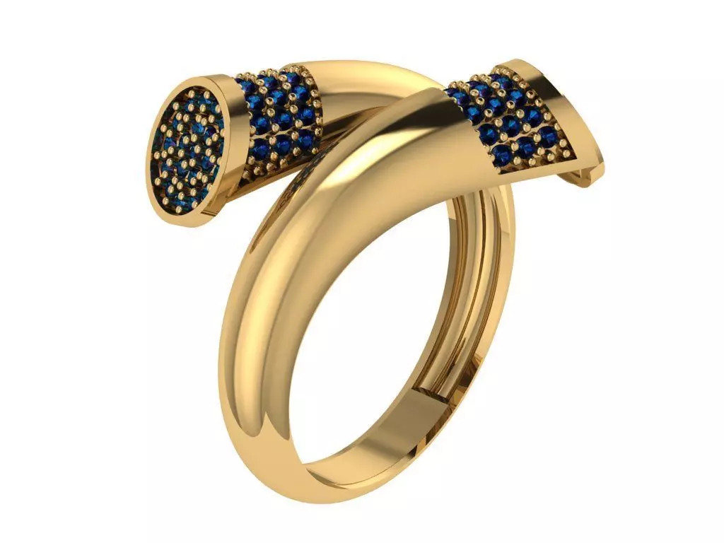 Ready Women Ring STL 3D Models  3D print model_0
