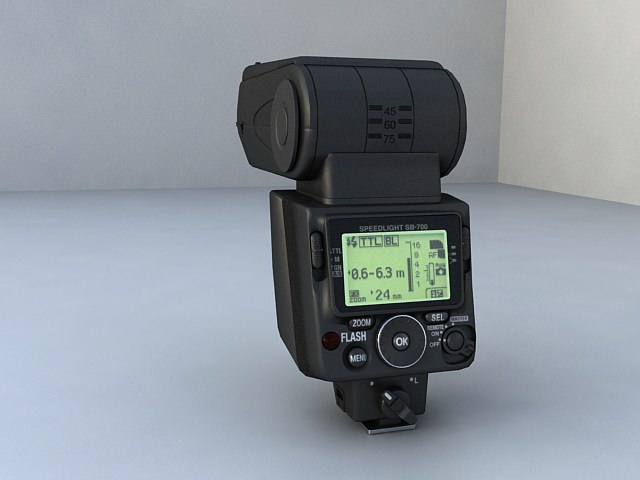 Nikon SB 700 3D model_5