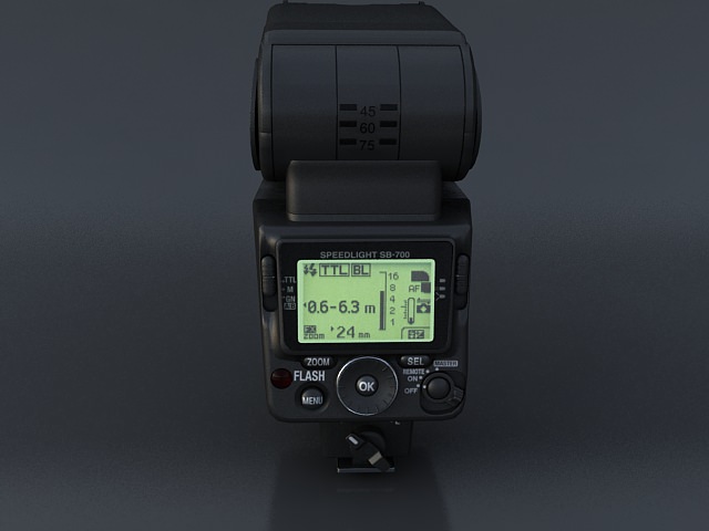 Nikon SB 700 3D model_11