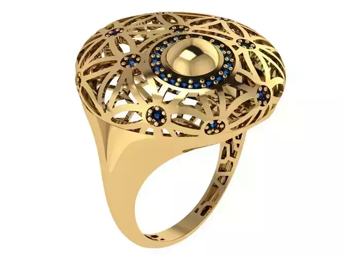 Ready Women Ring STL 3D Models  3D print model