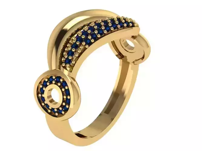 Ready Women Ring STL 3D Models  3D print model