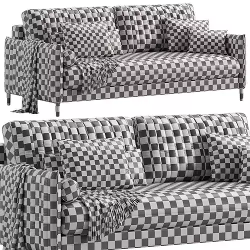 Sofa Svaut Velvet Grey by Divan ru 3D model 7