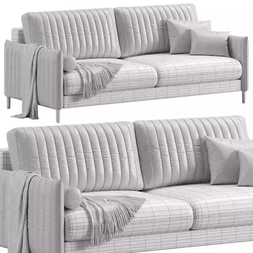Sofa Svaut Velvet Grey by Divan ru 3D model 6