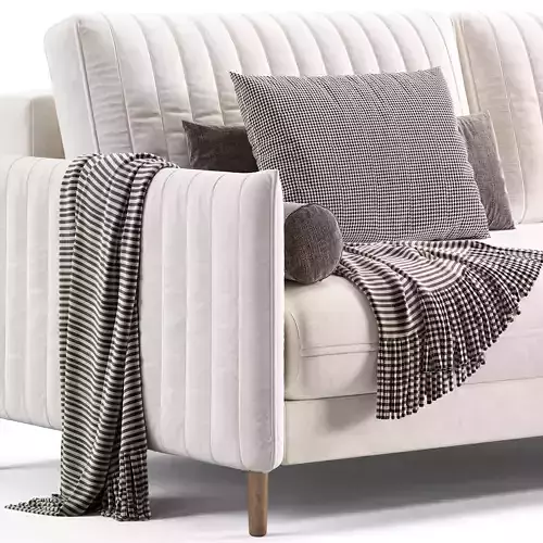 Sofa Svaut Velvet Grey by Divan ru 3D model 3