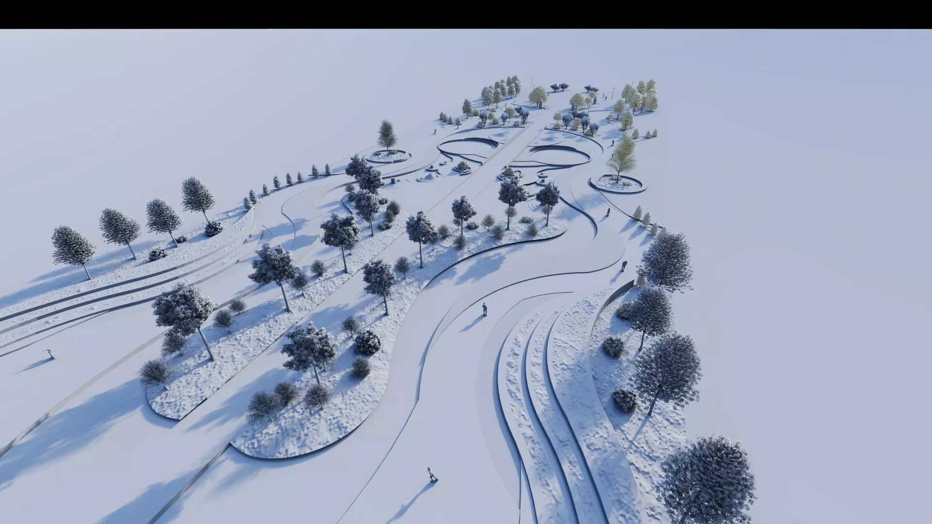 public park-Private Park Landscape 3D model_19