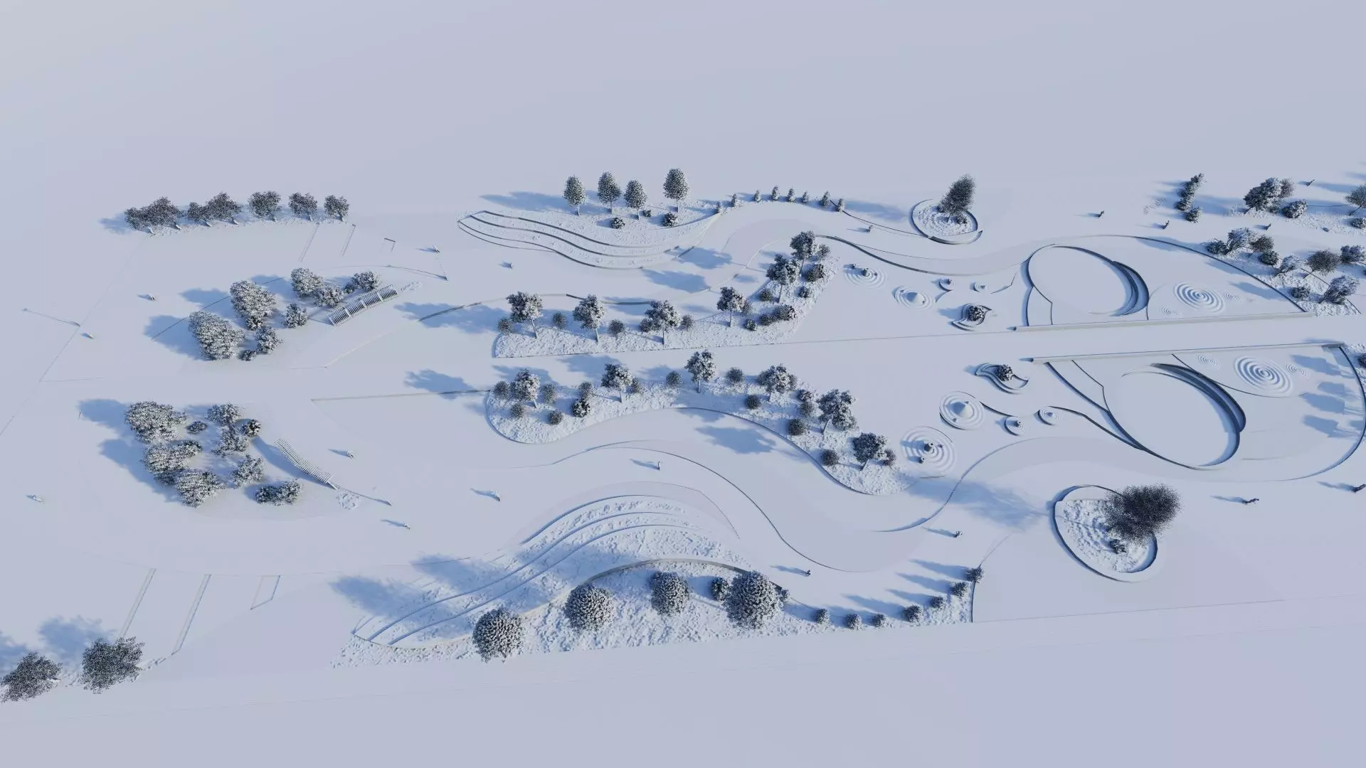 public park-Private Park Landscape 3D model_18