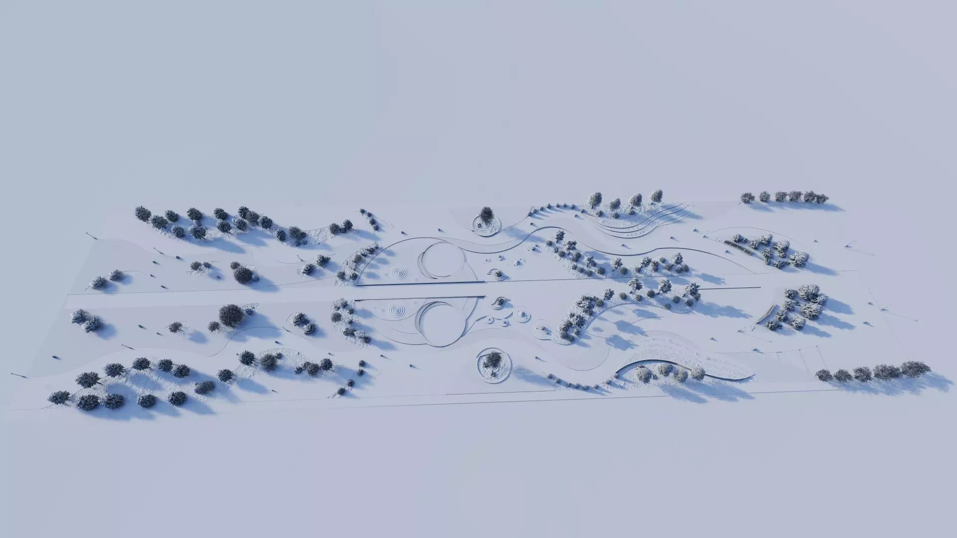 public park-Private Park Landscape 3D model_6