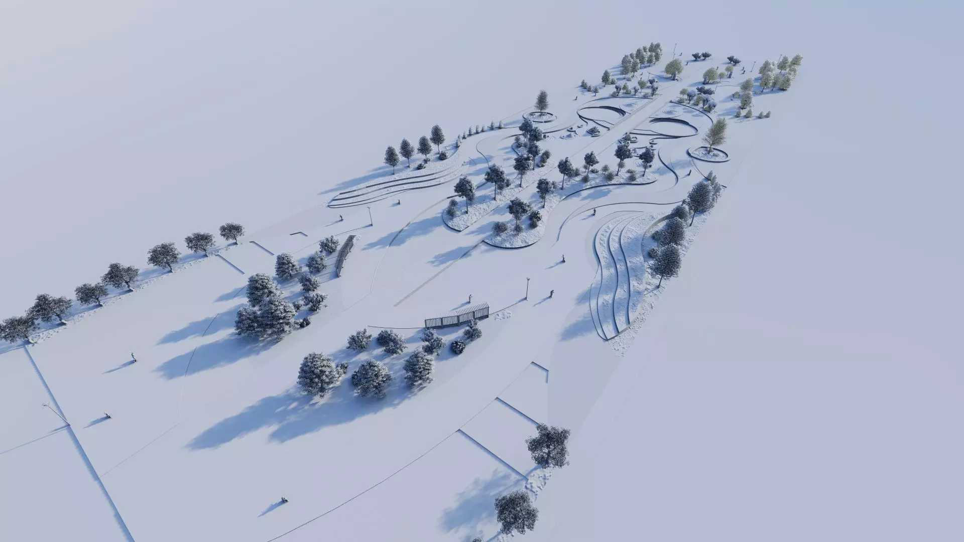 public park-Private Park Landscape 3D model_12